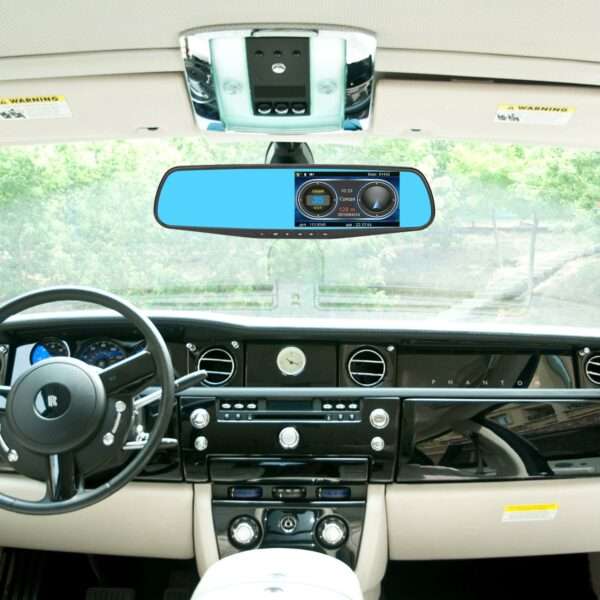 Q004 Full HD Car DVR Rearview Mirror Dual Channel Recorder