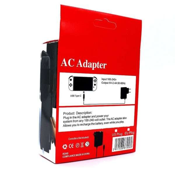 Power Adapter Charger for Nintendo Switch Game Console NS NX Handle