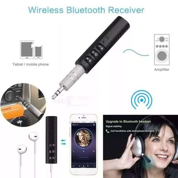 BT-450 3.5mm Wireless Bluetooth Audio Receiver Stereo Music Adapter for Car Speaker