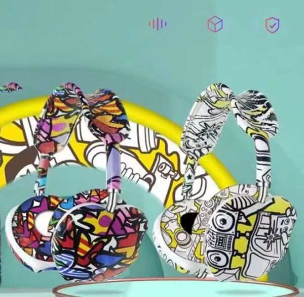 BK-27 Bluetooth 5.1 Graffiti Headphones