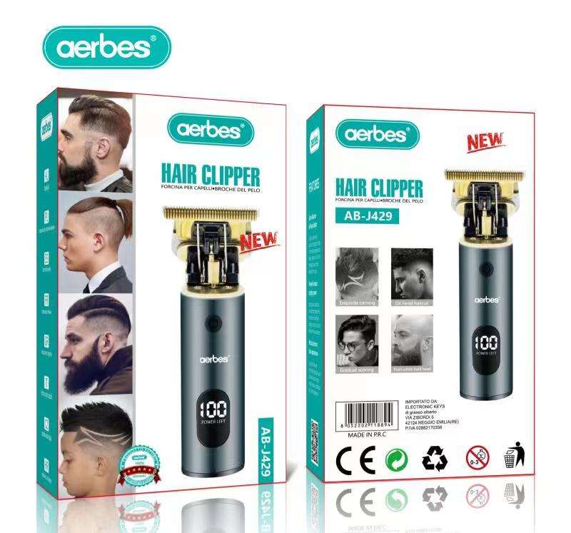 Aerbes AB-J429 Hair Clipper With LCD Screen