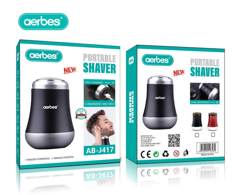 Aerbes AB-J417 Portable Rechargeable Shaver