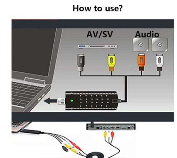 SE-L99 DC60 USB 2.0 Easy Cap TV DVD VHS Audio Video Capture Adapter Converter