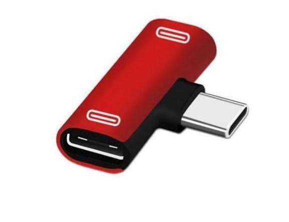 Type C To 2 Type C Adapter 2in1 Charging and Audio