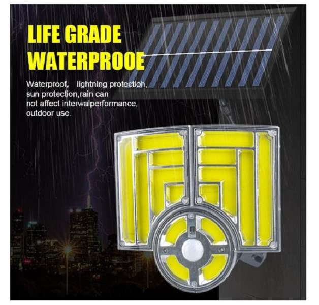 FA-120A Solar Powered Induction  Street COB Light With Remote Control