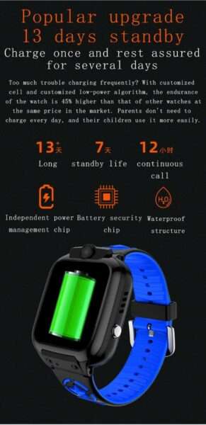 DS60 Touch Screen Kids Tracking Smart Watch SeTracker2