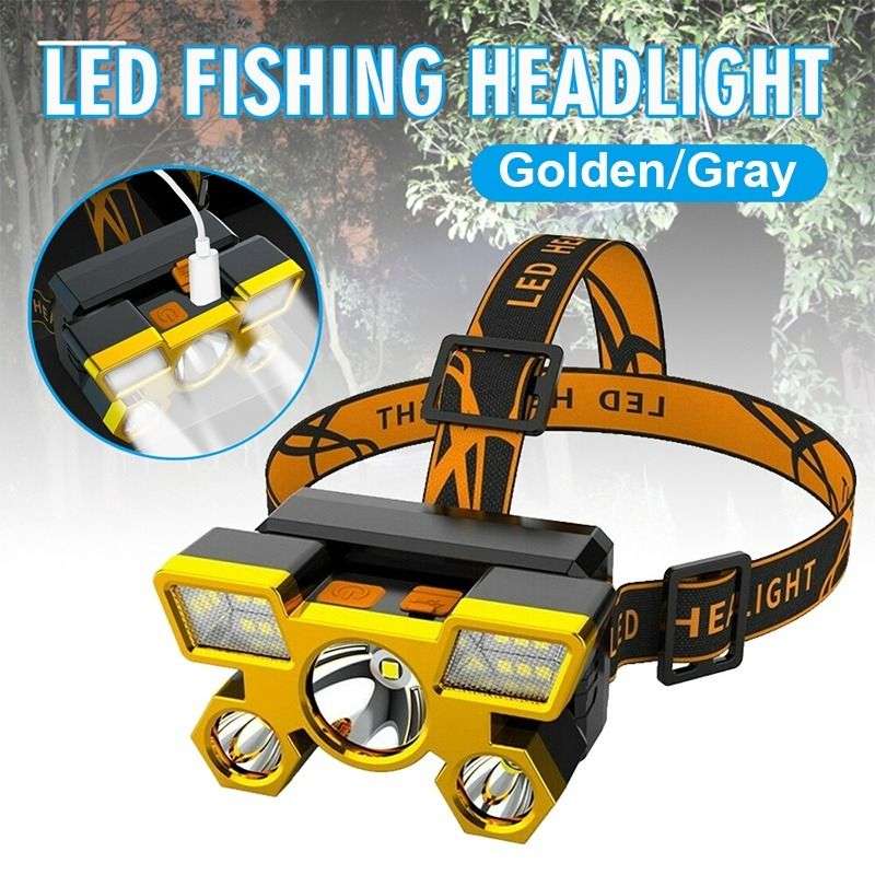 Aerbes AB-Z1195 Rechargeable 4 Sided  9 LED Headlamp