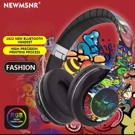 DR-46 Graffiti Bluetooth Foldable Headphones