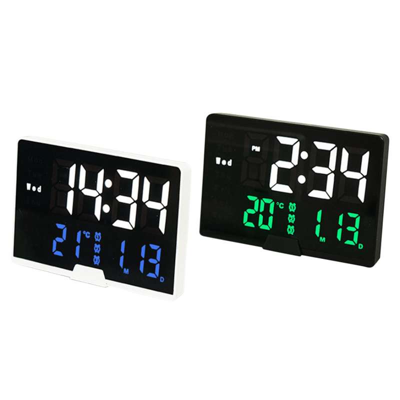 DS-6627 LED Digital Alarm Clock With Temperature + Day And Month Settings