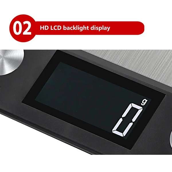 Aerbes AB-J171 LCD Backlight Display Kitchen Scale 10Kg/1g