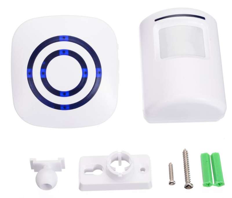 XF0535 Wireless PIR Motion Sensor Infrared Detector Induction Doorbell