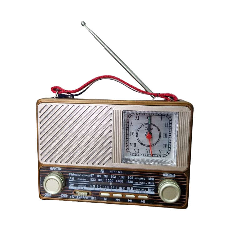 KTF-1429 AM/FM/SW 2.5" 3 Band Radio With USB/Micro SD Music Player