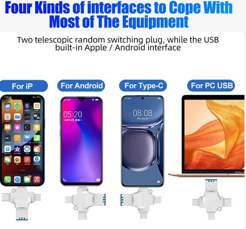 Treqa USB-12  Multi-functional Card Reader  4 In 1