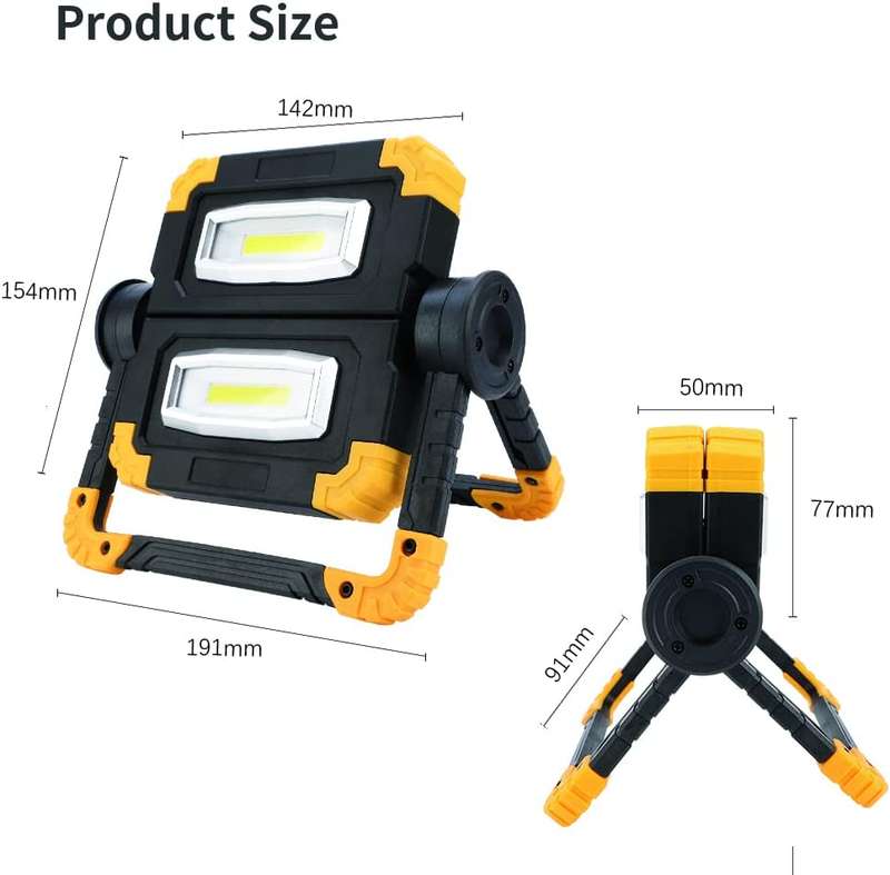 Aerbes AB-Z994 Adjustable Foldable Double Outdoor Floodlight