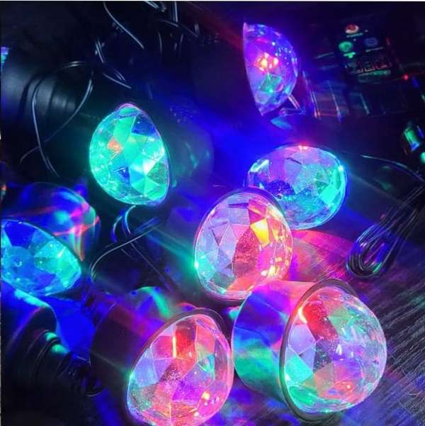 FA-DC6887T Solar Garden Ambient String Lights 2 In 1 Color Warm White+ RGB