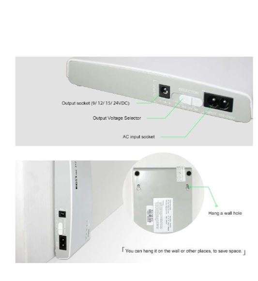 JG763 Mini DC UPS 8800Mah For Routers