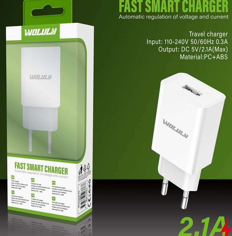 Wolulu AS-51376 USB Wall Charger 2.1A