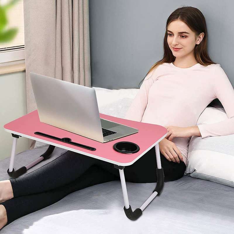 XF0661 Laptop Table with Tablet Stand and Cup Holder