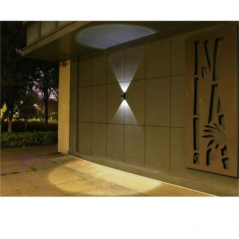 FA-212-2 Solar Powered Upper and Lower Wall Light  White + Warm White Light