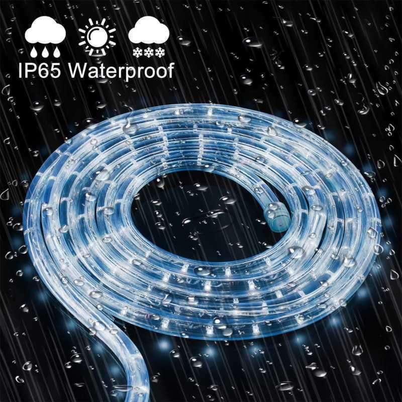 ZYF-72 Waterproof LED Silicone Tube Light White 220V 10M