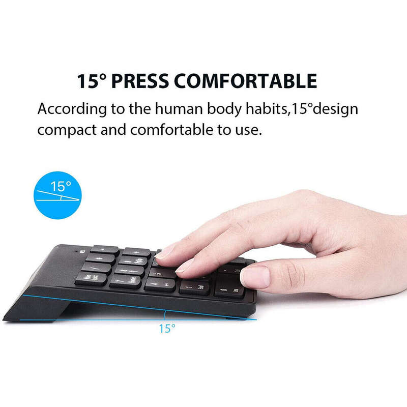 WX-SZJ6 18 Keys Wireless 2.4ghz Numerical Keypad