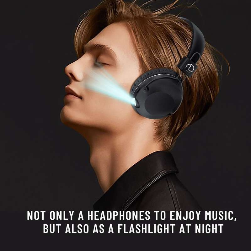Aerbes AB-EJ18 Wireless Bluetooth Headphone With LED Light And; Micro SD Card Slot