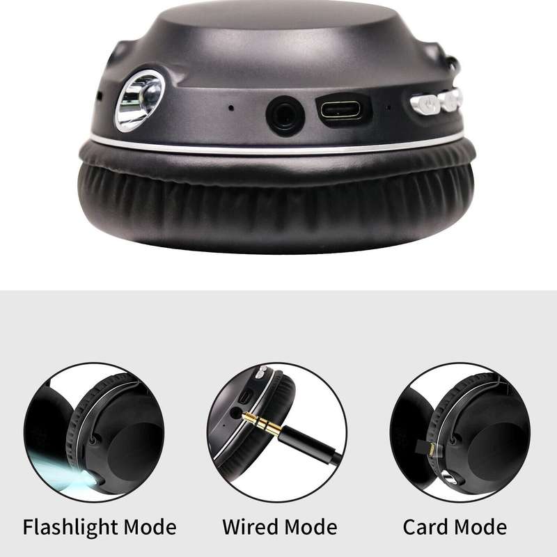 Aerbes AB-EJ18 Wireless Bluetooth Headphone With LED Light And; Micro SD Card Slot