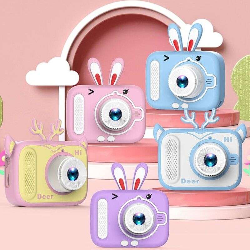 Deer Kids Image And Video Camera With Lanyard 5 Built In Games
