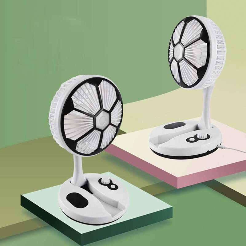 PM-021 Soccer Ball Rechargeable LED Light Folding Fan