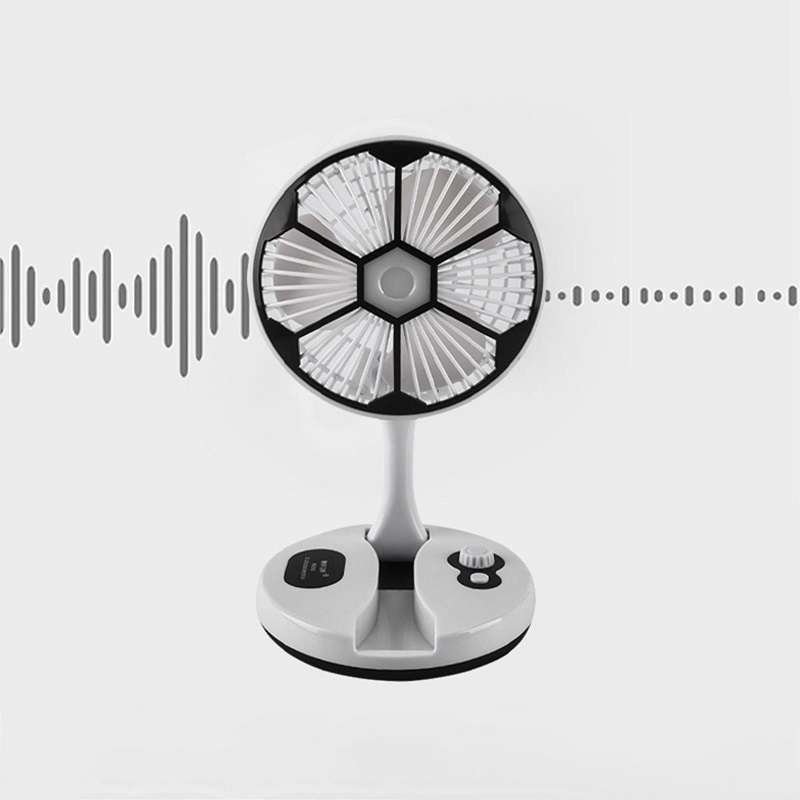 PM-021 Soccer Ball Rechargeable LED Light Folding Fan