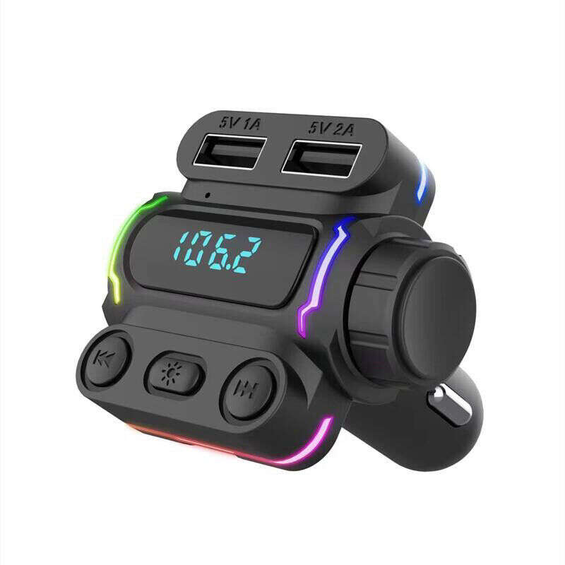 Aerbes AB-CZ04 Multifunctional Wireless Car RGB MP3 Player FM Transmitter PD 20W