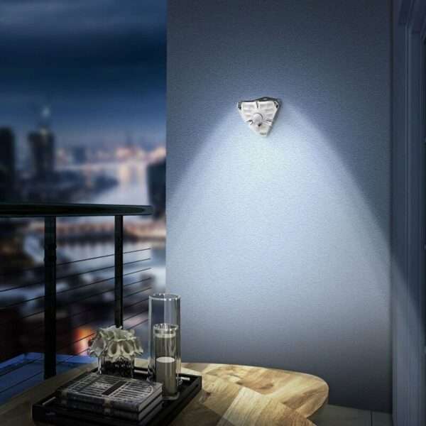 FA-GL68COB Solar Motion Sensor 3 Sides Glowing Wall Lamp 68COB