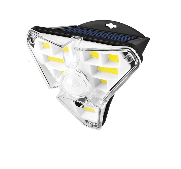 FA-GL68COB Solar Motion Sensor 3 Sides Glowing Wall Lamp 68COB