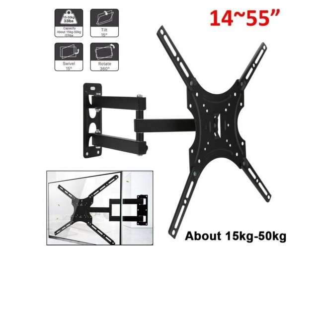 Aerbes AB-E991 Wall Mount Swivel TV Bracket 14"-55"