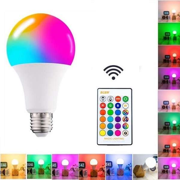 Aerbes AB-Z886 RGB LED Bulb With Remote Control 5W