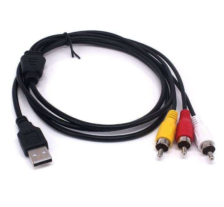 SE-L208 USB To 3RCA Male AV Cable