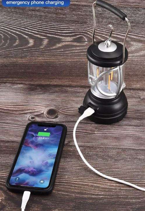 FA-T96 Mini Vintage Metal  Rechargeable Lantern