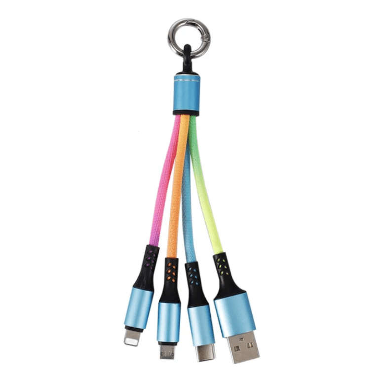 XF-51 3 in 1 Key Chain Data Line With 3.1A
