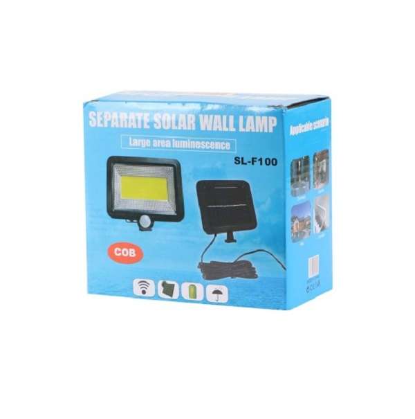 FA-SL-F100 Solar Powered Sensor COB Light With Remote Control