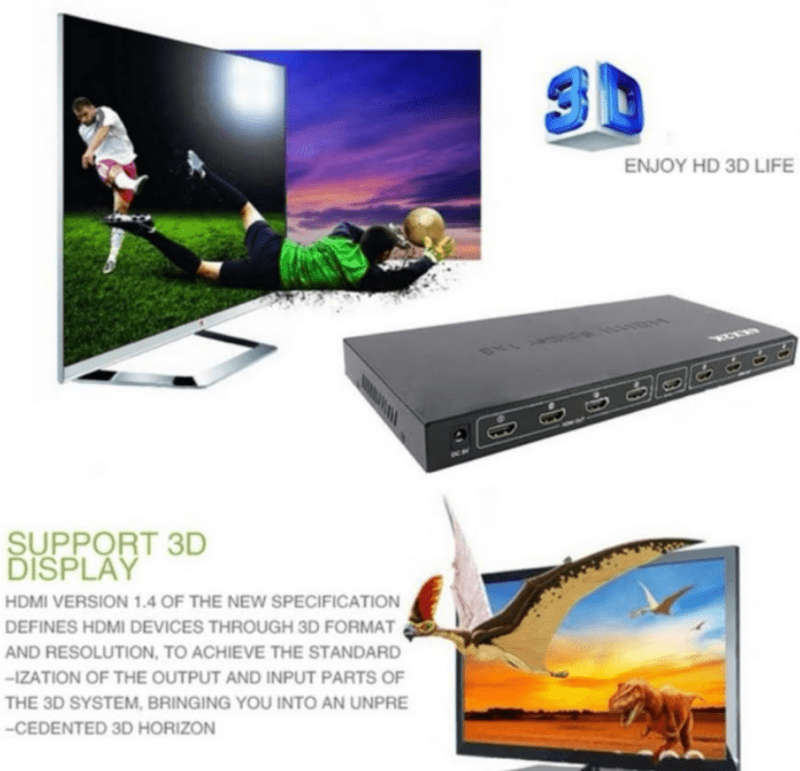 SE-L67  HDMI Splitter With 8 Ports UHD 4K x 2K