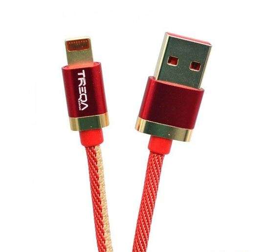 Treqa CA-8282 Golden Cowboy Lightning USB Cable 3.1A 2M