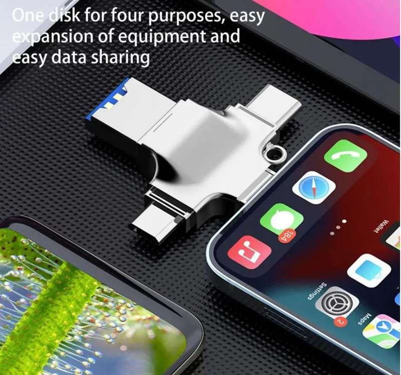 Treqa USB-12  Multi-functional Card Reader  4 In 1