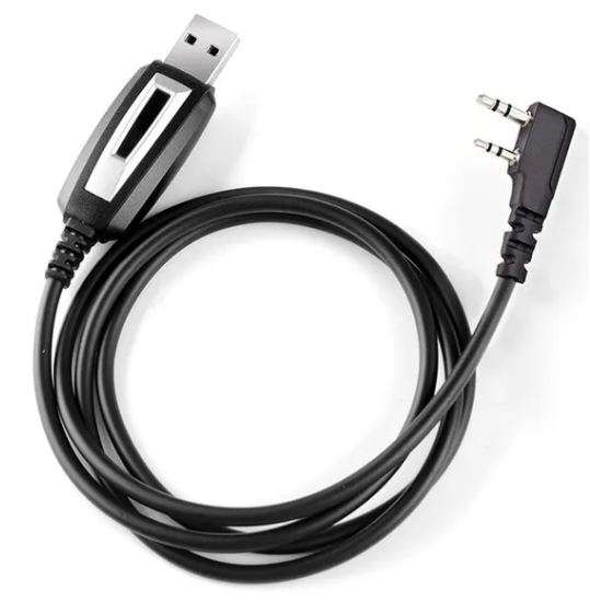 USB Programming Cable For Baofeng, Kenwood With Driver CD - Black