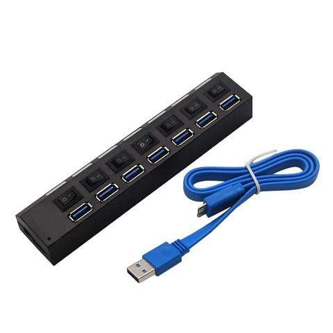 Aerbes AB-C228 USB 3.0 High Performance 7-Port USB Hub