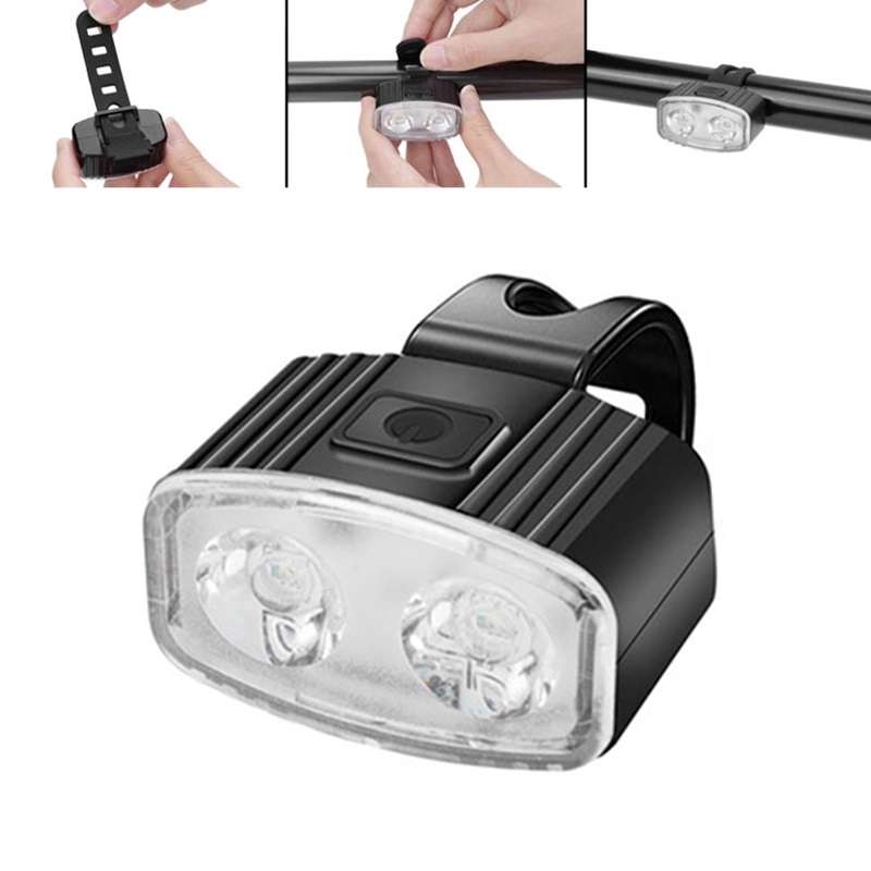 Aerbes AB-ZX02 Mini Bicycle Front Light 260mah Battery White
