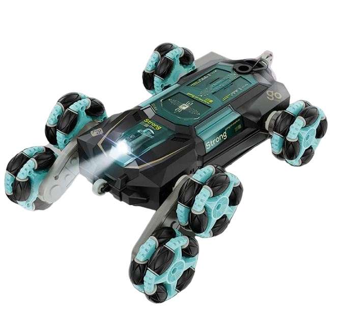 CV-D600 6 Wheels Climbing Stunt Car Rotates 360? Wth Spray Effect, Light And Sound
