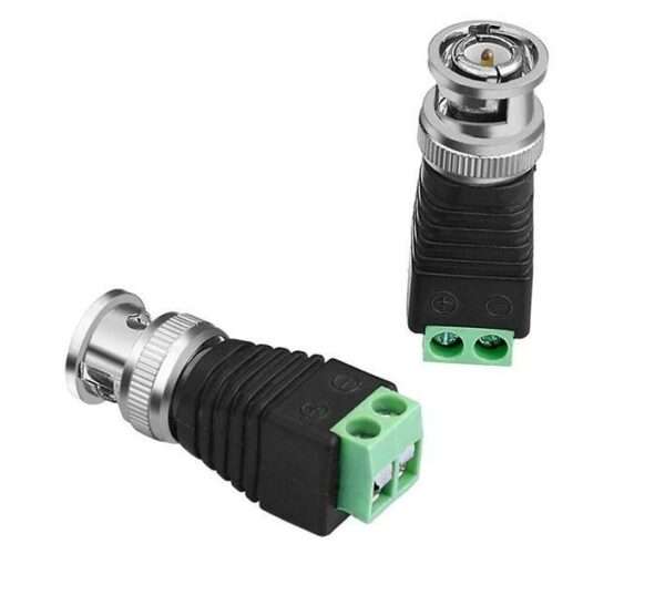 Green Terminal BNC Male Connector To DC Connector 100 pieces