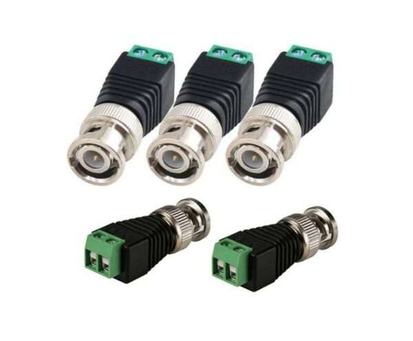 Green Terminal BNC Male Connector To DC Connector 100 pieces
