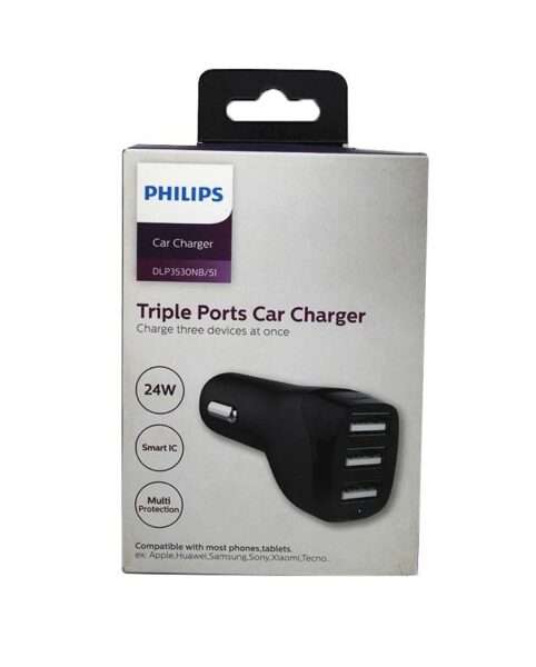 Triple Port Car Charger