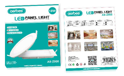 Aerbes AB-Z900-1 Concealed Panel Ceiling Light 18W Square Non-isolated Wide Pressure